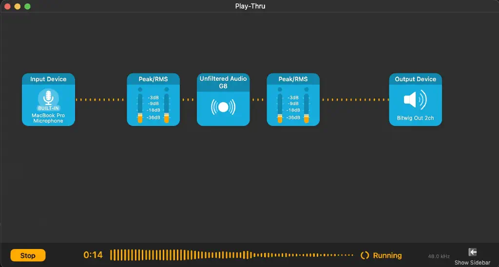 Basic mic routing in Audio Hijack