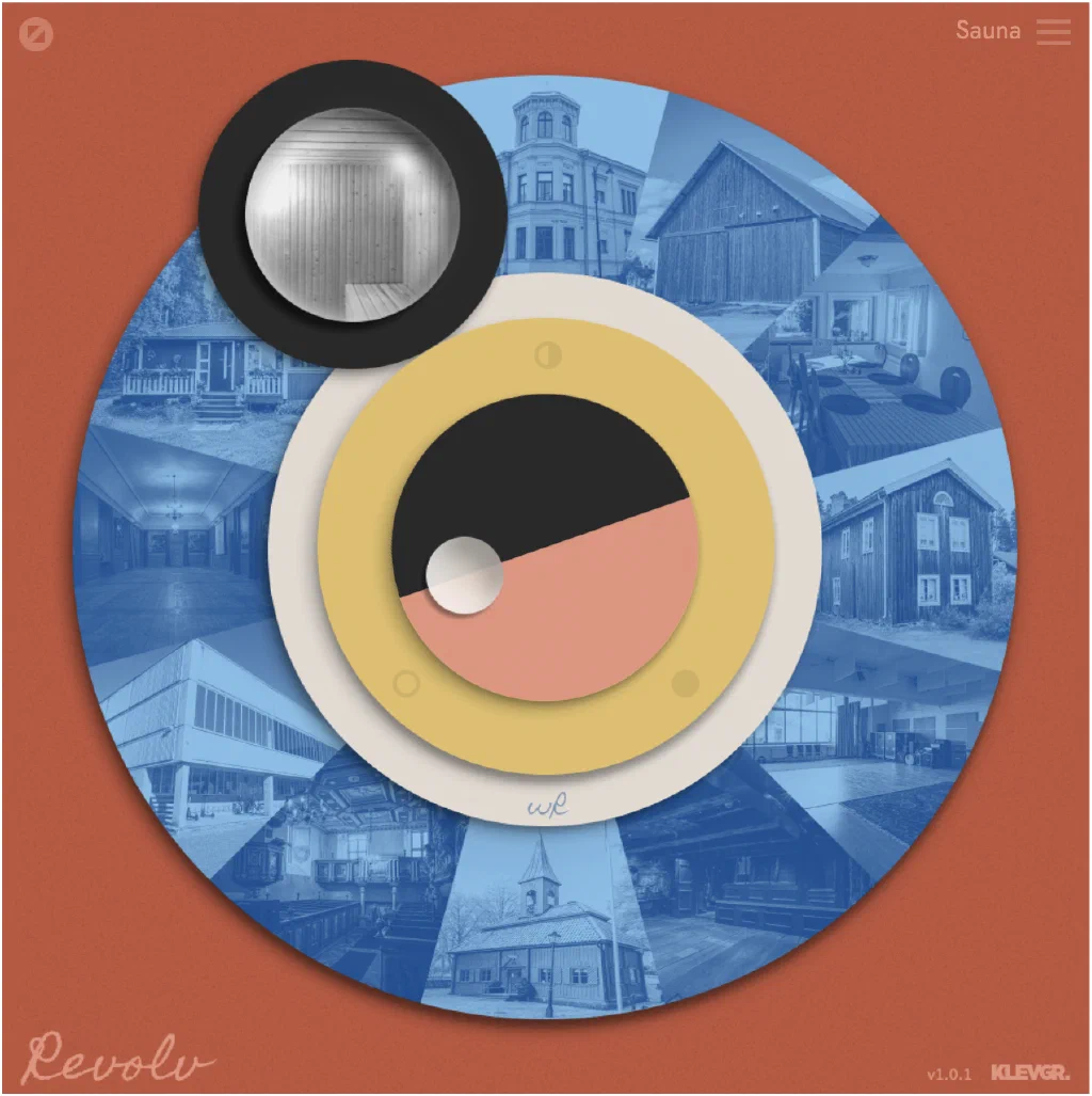 The main interface, featuring a big wheel